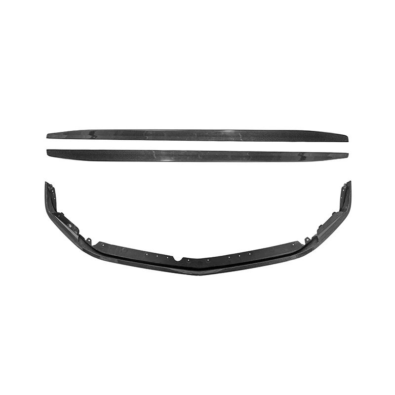 2020-Up Cadillac CT4-V Blackwing Front Lip Splitter Winglets & Side Skirts - Image 12