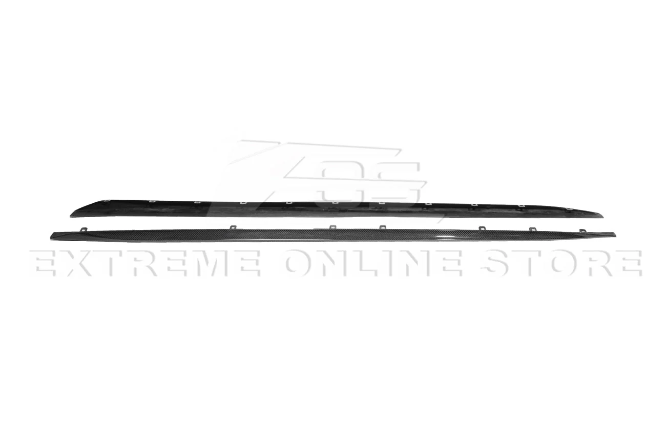 2020-Up Cadillac CT4-V Blackwing Front Lip Splitter Winglets & Side Skirts - Image 21