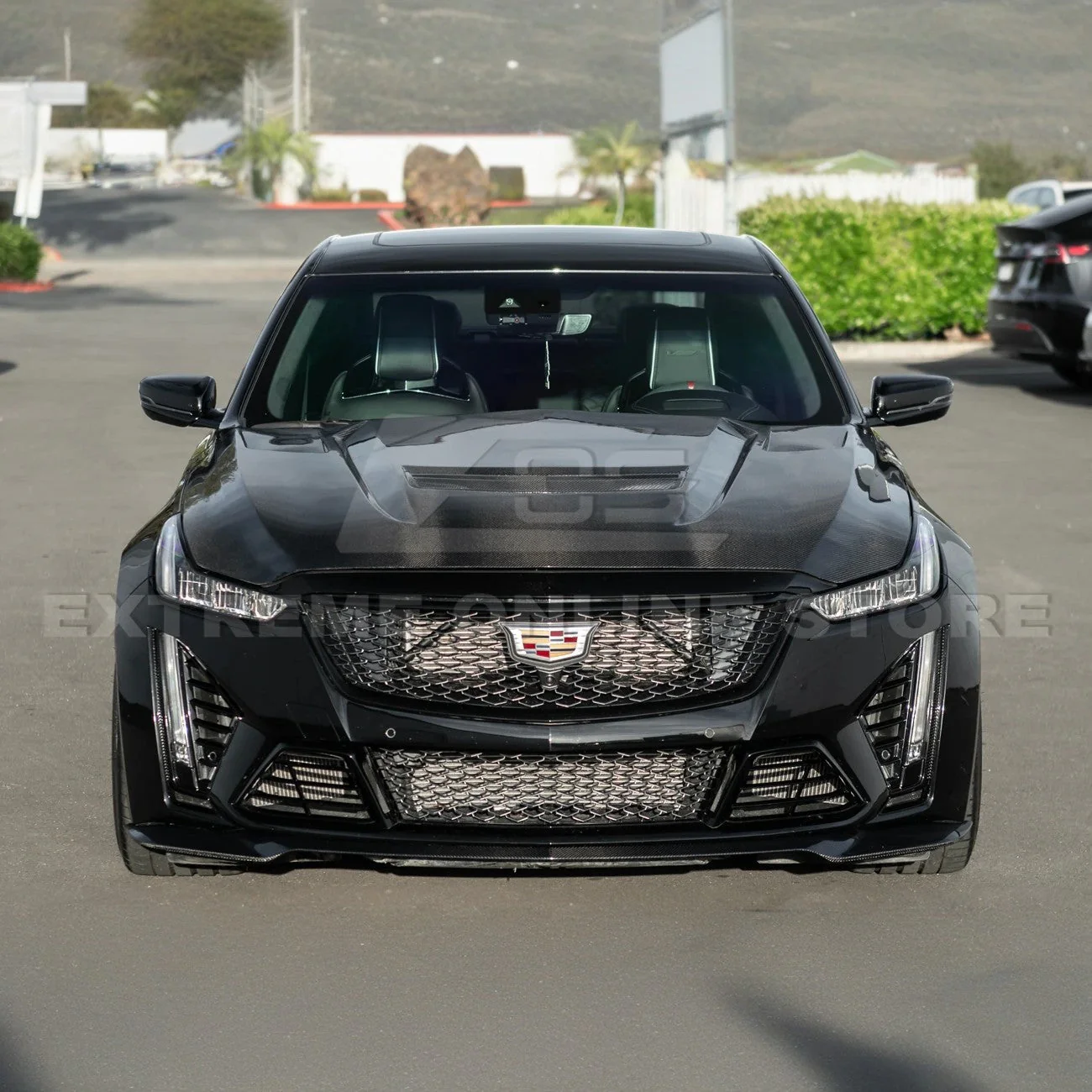 2020-Up Cadillac CT5-V Blackwing Bumper Hood Vented Cover - Image 6