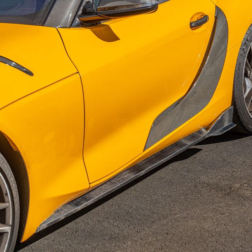 2020-Up Toyota Supra A90 CF Edition Side Skirts - Image 3