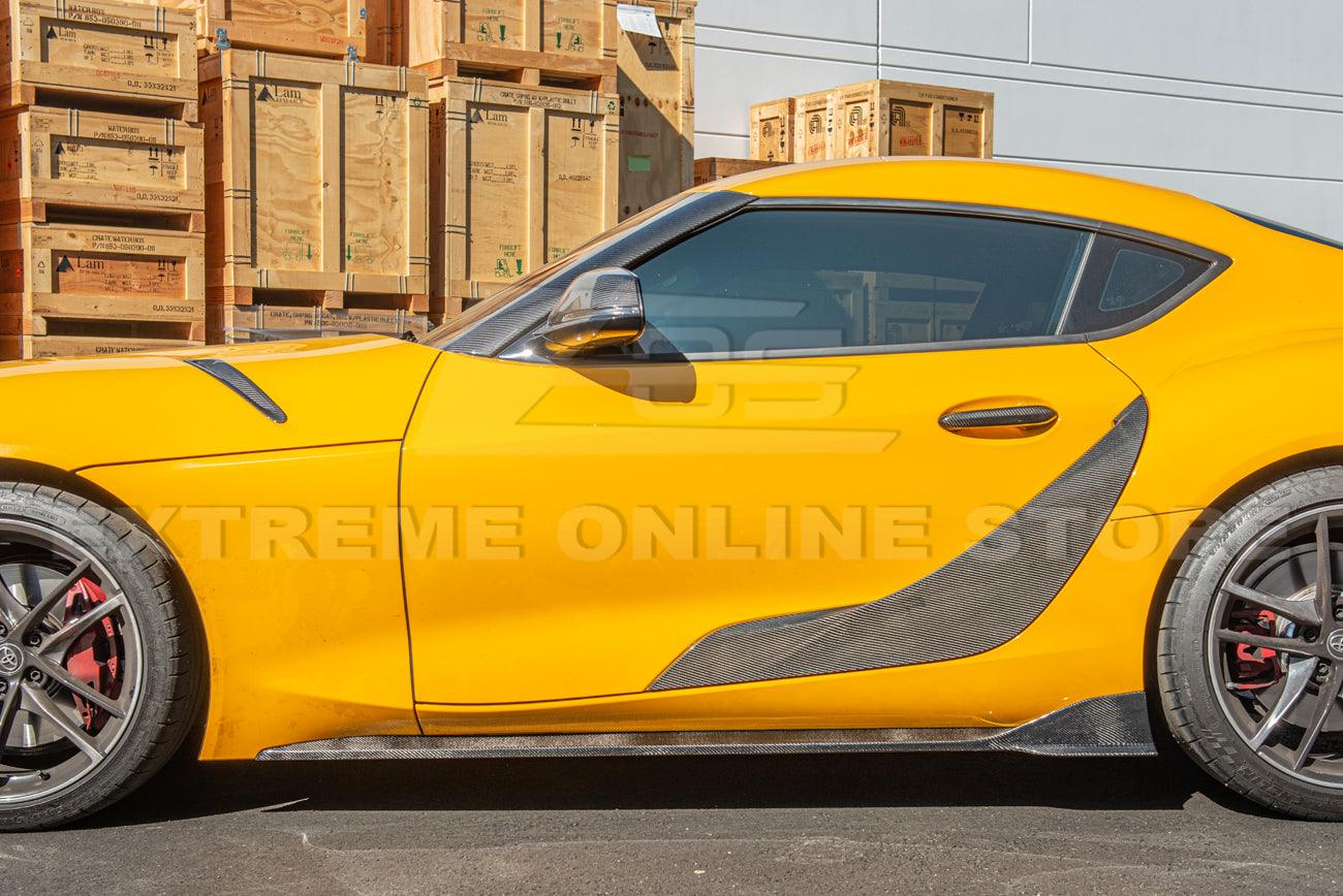 2020-Up Toyota Supra A90 CF Edition Side Skirts - Image 9