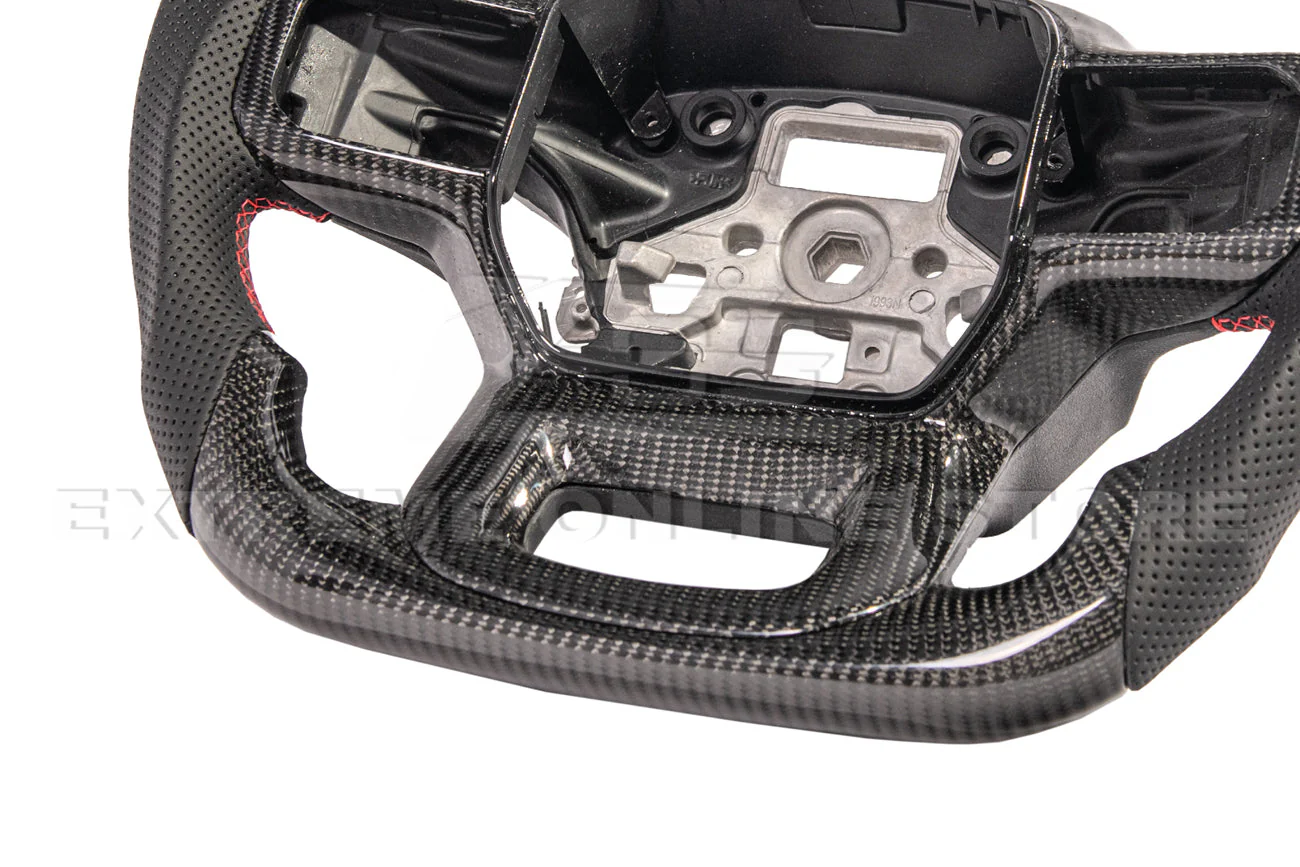 2021+ Ford F-150 Carbon Fiber Steering Wheel - Image 5