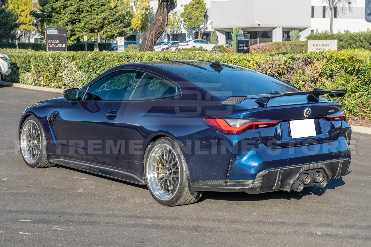 2021-Up BMW G82 M4 Carbon Fiber High Kick Rear Trunk Spoiler - Image 3