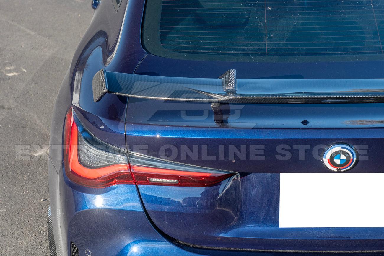 2021-Up BMW G82 M4 Carbon Fiber High Kick Rear Trunk Spoiler - Image 7