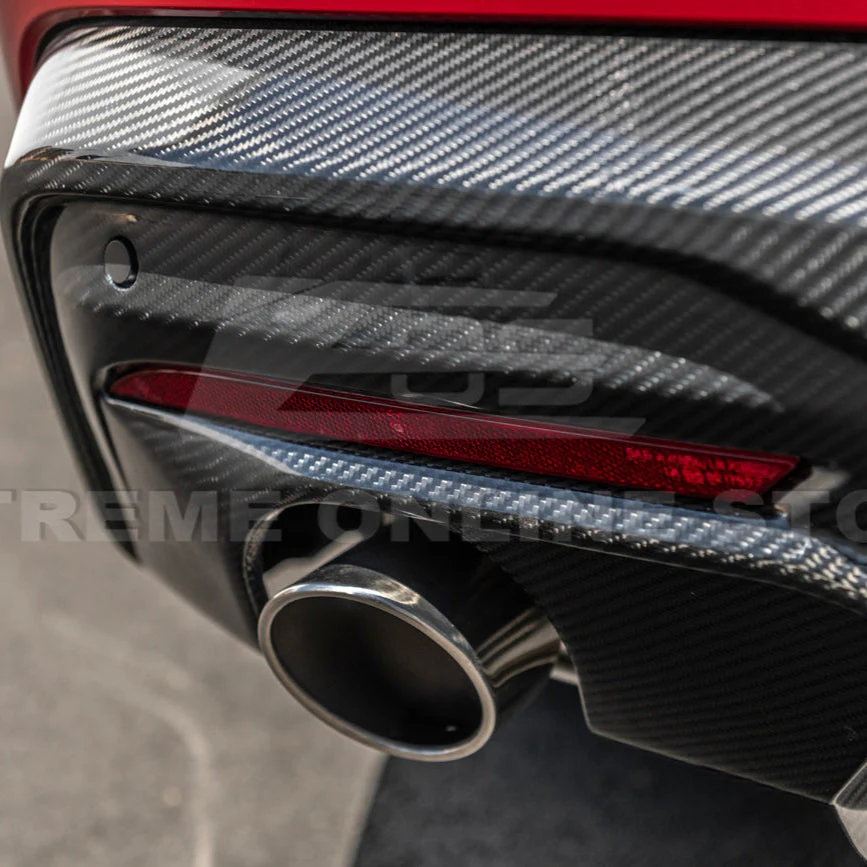 2024+ Ford Mustang GT Style Dry Carbon Fiber Rear Bumper Diffuser - Image 13