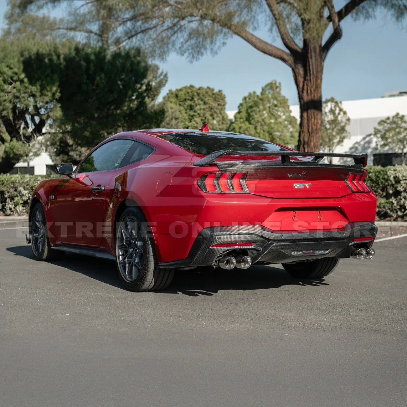 2024+ Ford Mustang GT Style Dry Carbon Fiber Rear Bumper Diffuser - Image 25