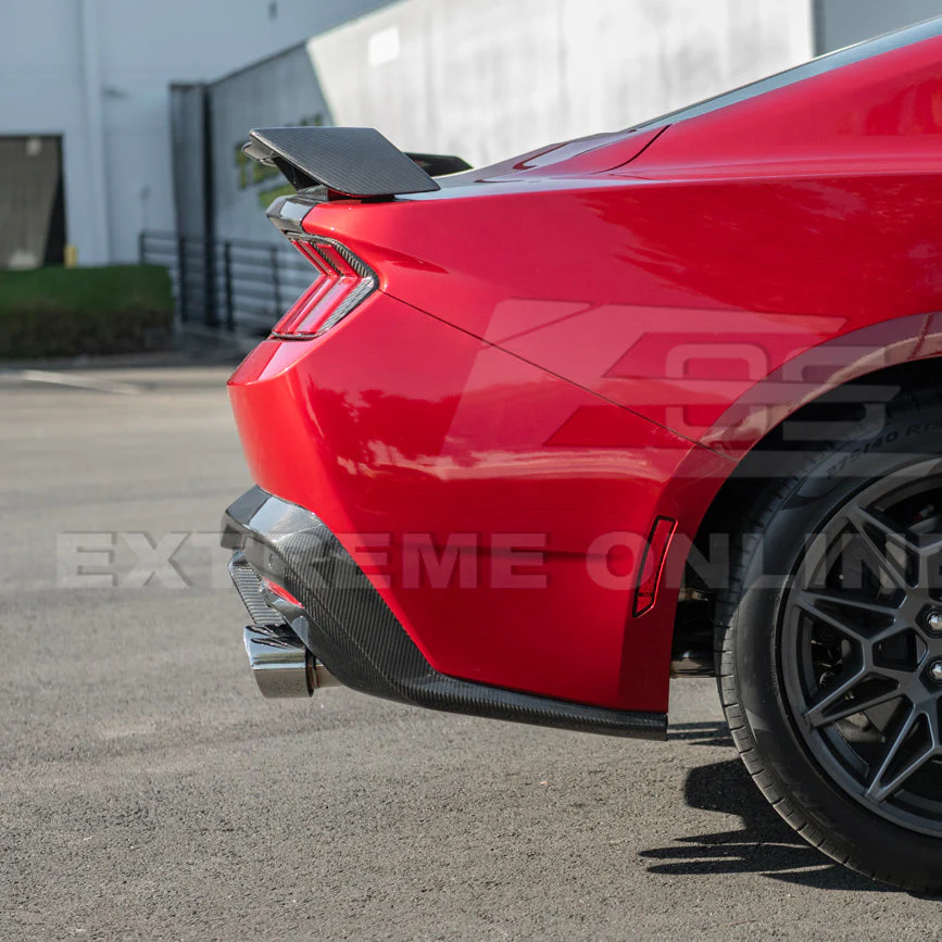 2024+ Ford Mustang GT Style Dry Carbon Fiber Rear Bumper Diffuser - Image 31
