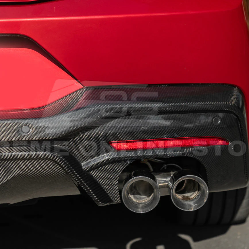 2024+ Ford Mustang GT Style Dry Carbon Fiber Rear Bumper Diffuser - Image 38
