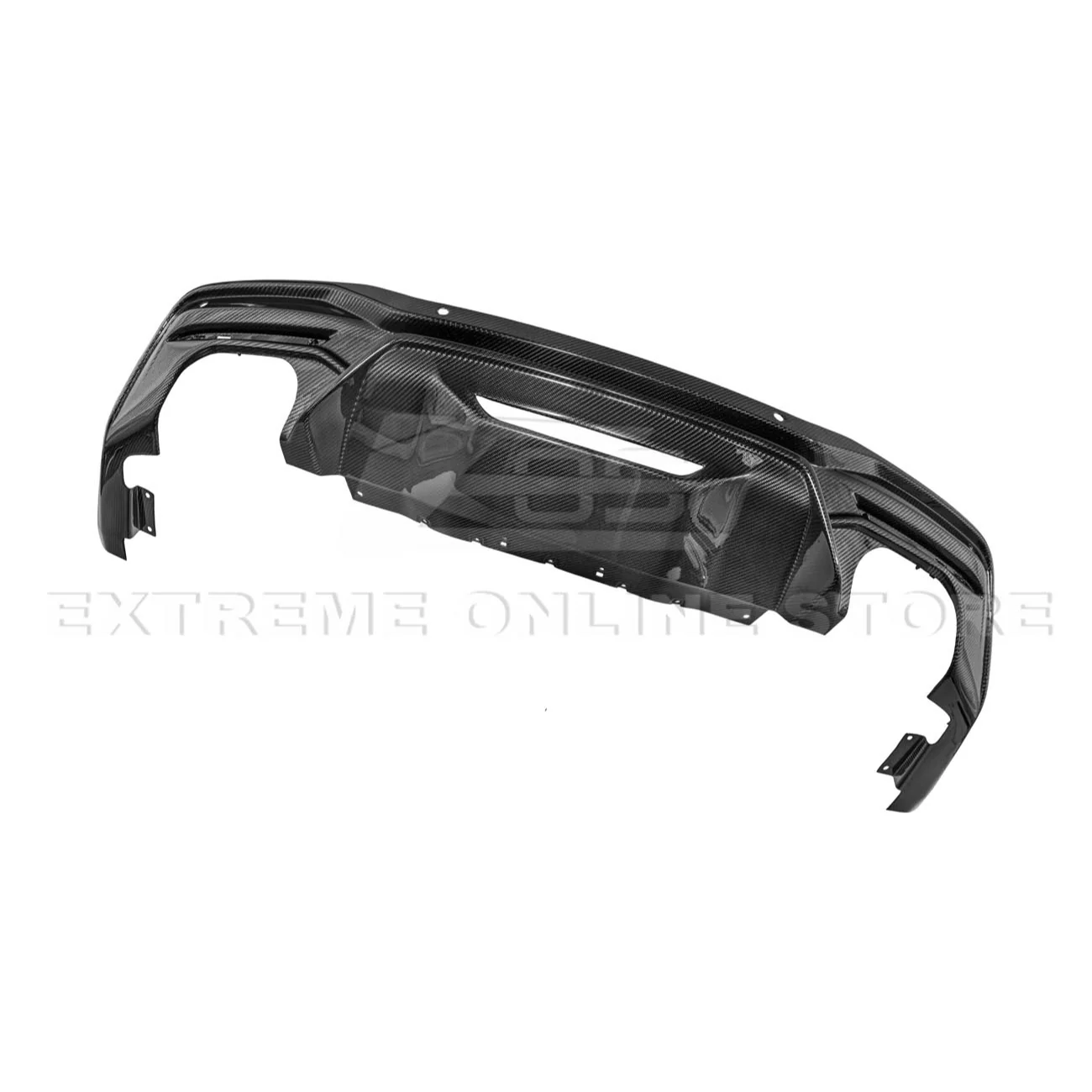 2024+ Ford Mustang GT Style Dry Carbon Fiber Rear Bumper Diffuser - Image 42