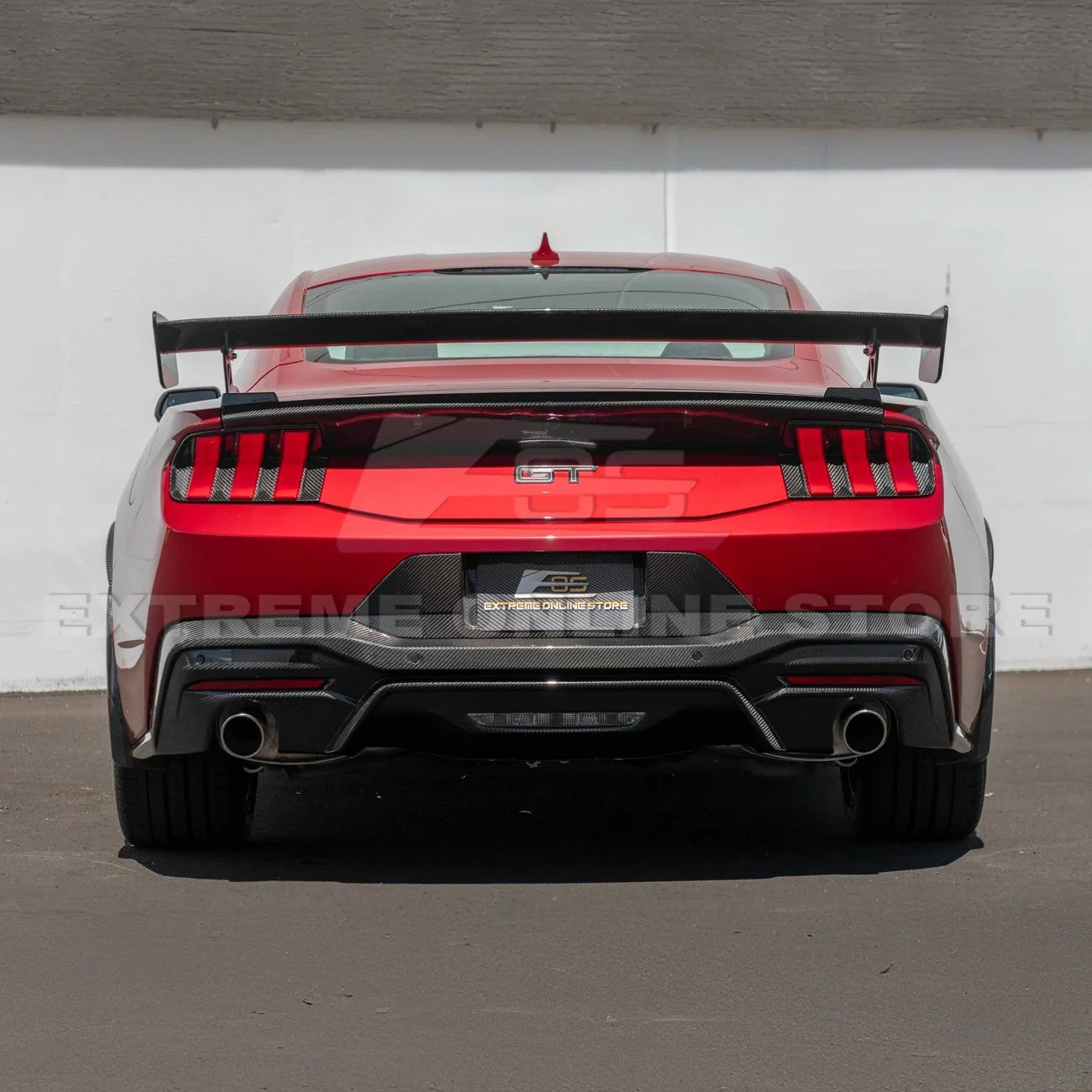 2024+ Ford Mustang GT Style Dry Carbon Fiber Rear Bumper Diffuser - Image 6