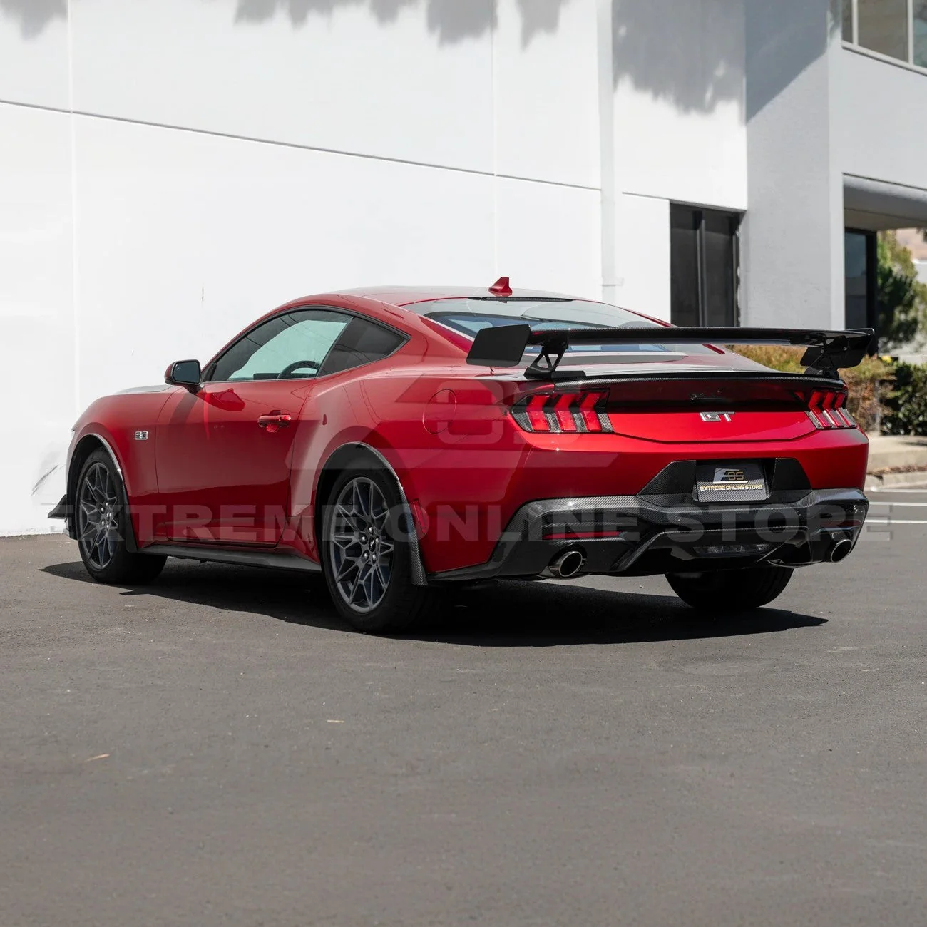 2024+ Ford Mustang GT Style Dry Carbon Fiber Rear Bumper Diffuser - Image 7