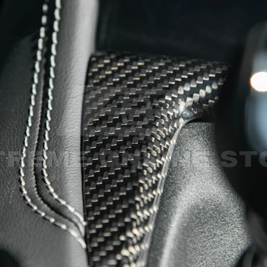 2024-Up Mustang DRY CARBON FIBER Gear Shift Panel Cover - Image 25