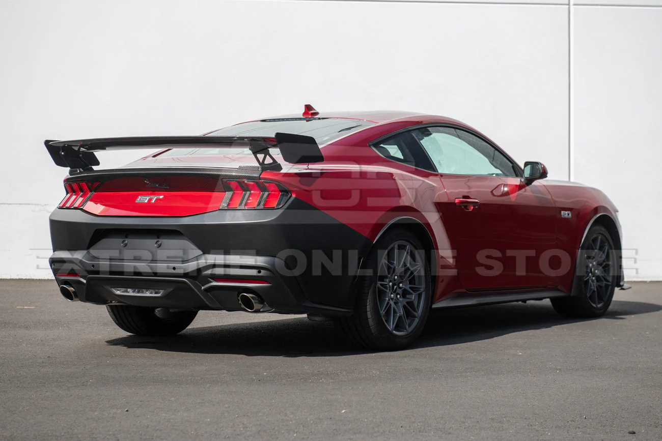 2024+ Ford Mustang Primed Black Rear Bumper Cover - Image 4