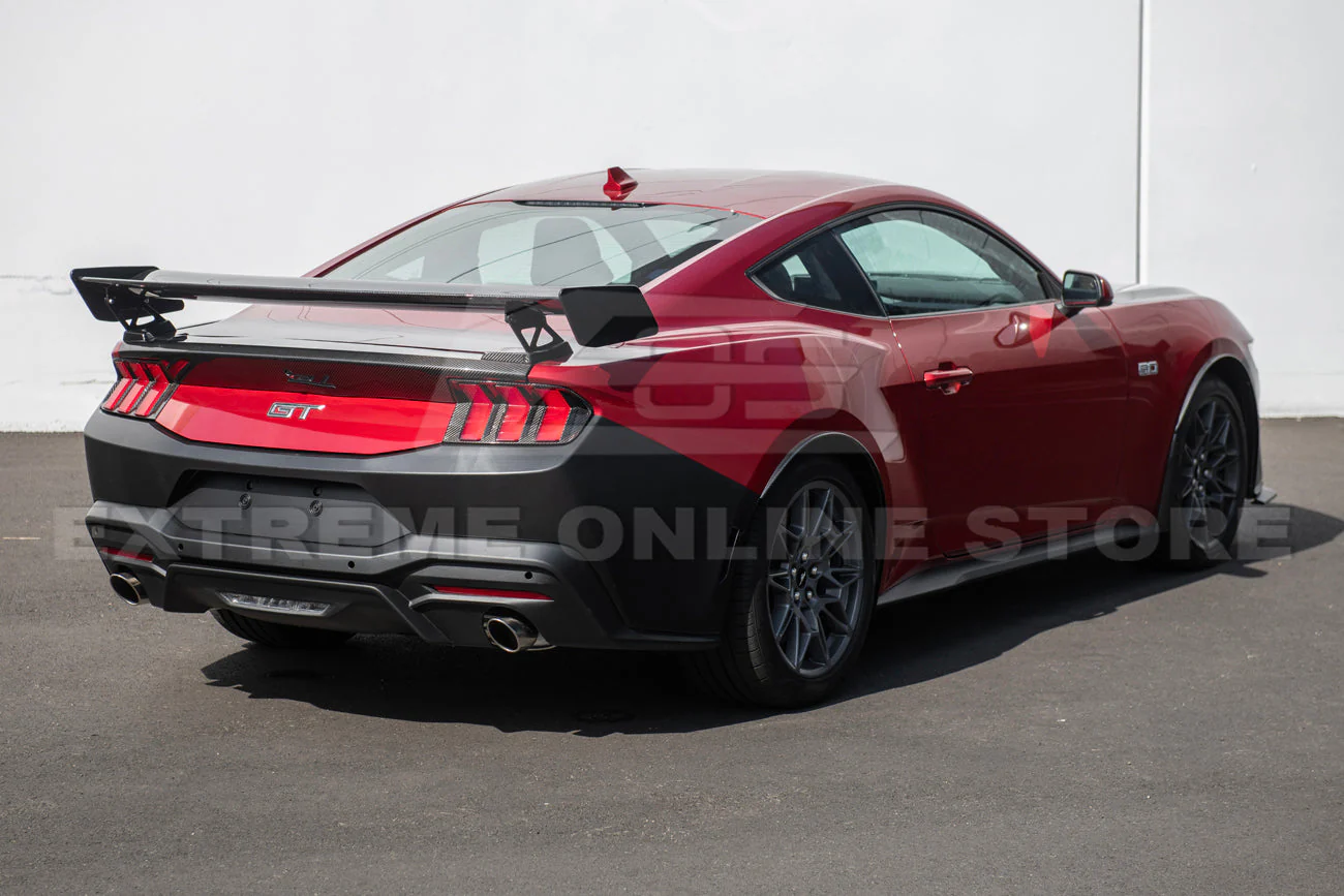 2024+ Ford Mustang Primed Black Rear Bumper Cover - Image 5