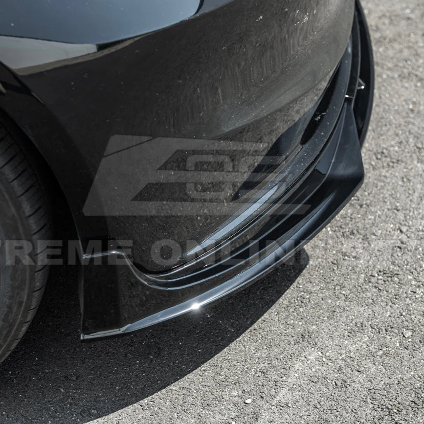 2024-Up Tesla Model 3 Track Style Front Lip Splitter - Image 15