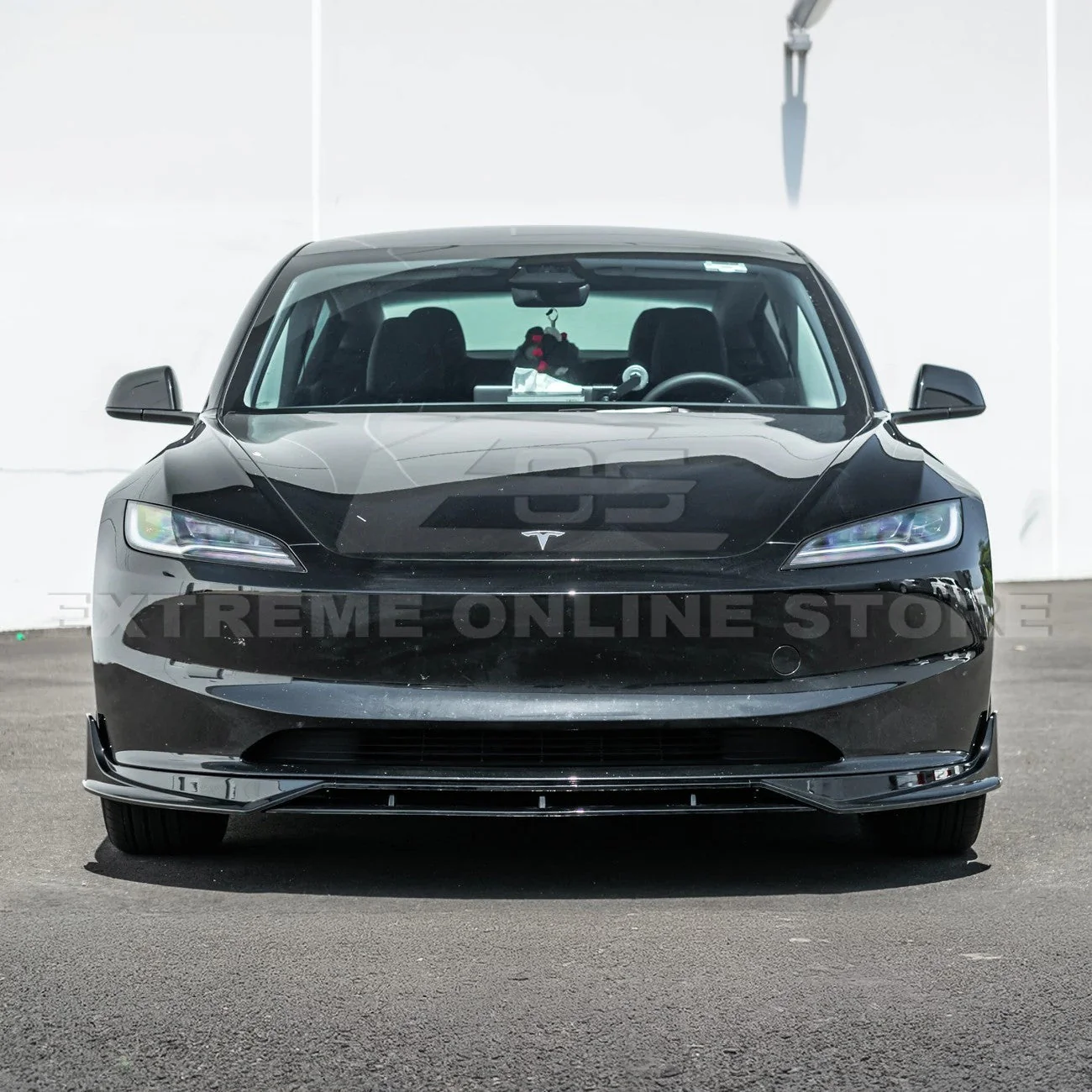 2024-Up Tesla Model 3 Track Style Front Lip Splitter - Image 5