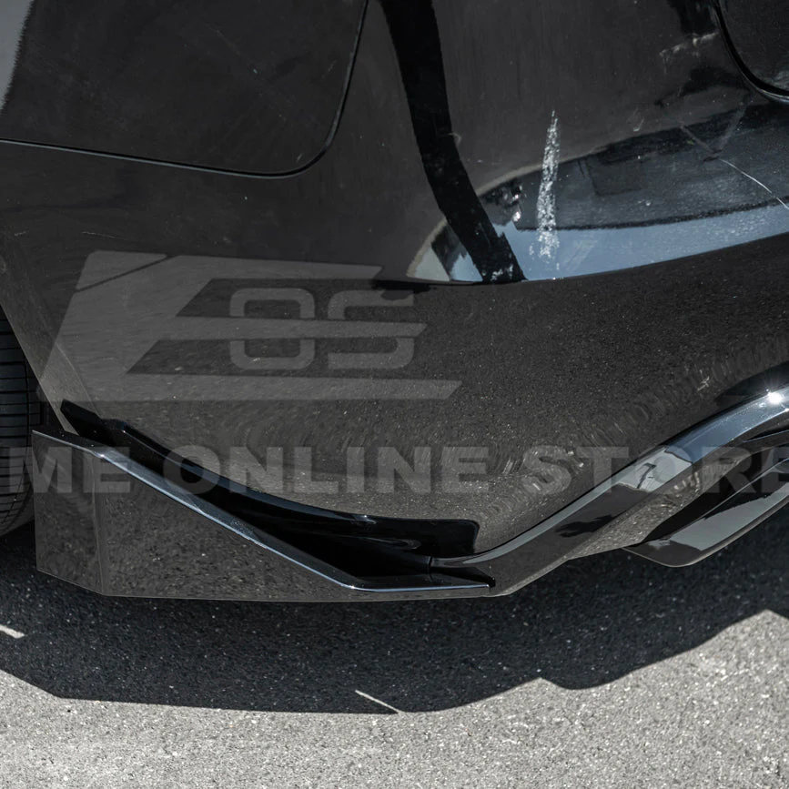 2024-Up Tesla Model 3 Track Style Rear Bumper Diffuser Lip - Image 11