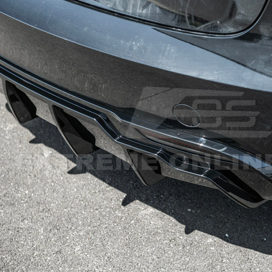 2024-Up Tesla Model 3 Track Style Rear Bumper Diffuser Lip - Image 16