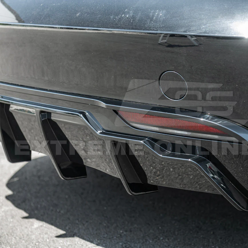 2024-Up Tesla Model 3 Track Style Rear Bumper Diffuser Lip - Image 17