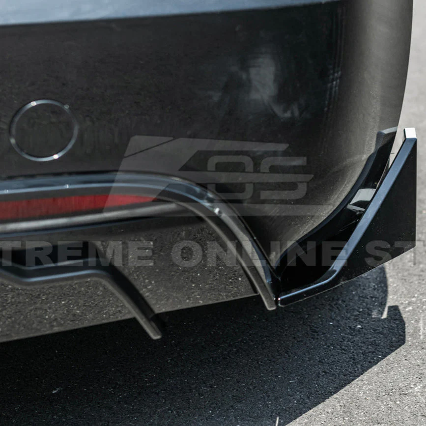 2024-Up Tesla Model 3 Track Style Rear Bumper Diffuser Lip - Image 18
