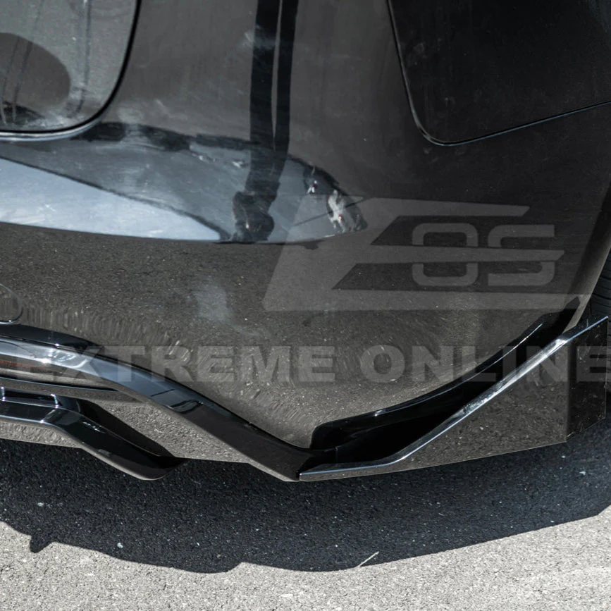 2024-Up Tesla Model 3 Track Style Rear Bumper Diffuser Lip - Image 19