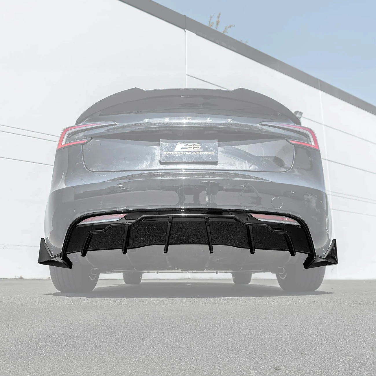 2024-Up Tesla Model 3 Track Style Rear Bumper Diffuser Lip - Image 2