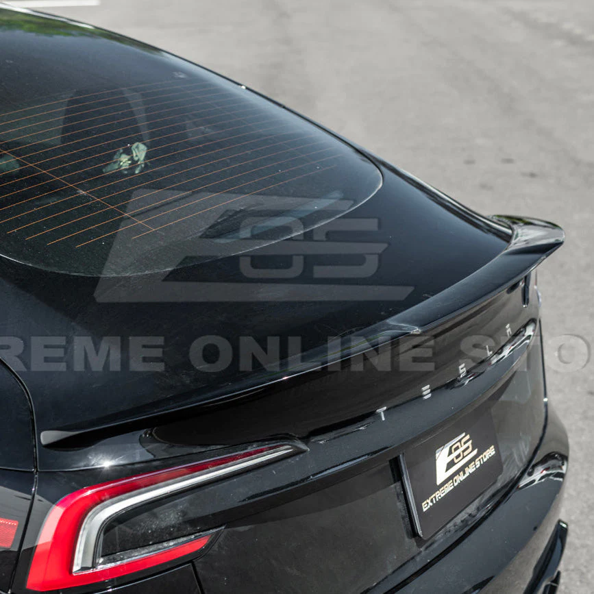 2024-Up Tesla Model 3 Track Style Rear Trunk Wing Spoiler - Image 10