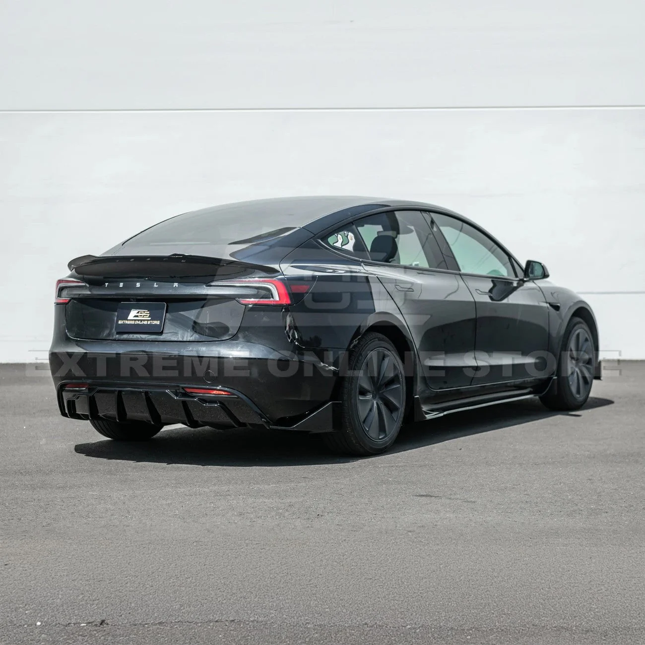 2024-Up Tesla Model 3 Track Style Rear Trunk Wing Spoiler - Image 3