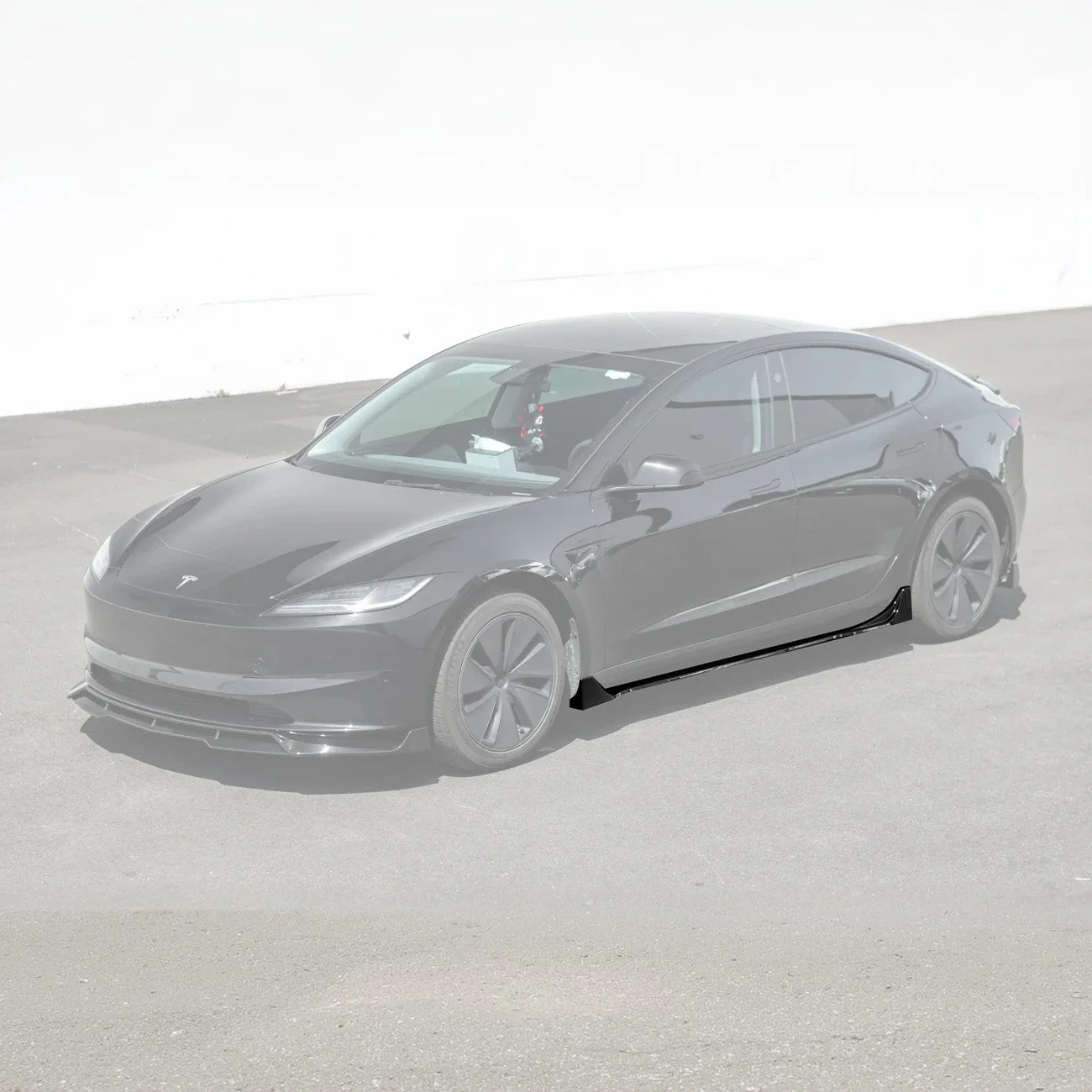 2024-Up Tesla Model 3 Track Style Side Skirts Rocker Panel - Image 2