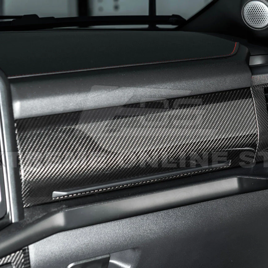 2021-Up Ford F-150 dry carbon fiber Passenger Side Storage Panel Cover - Image 6
