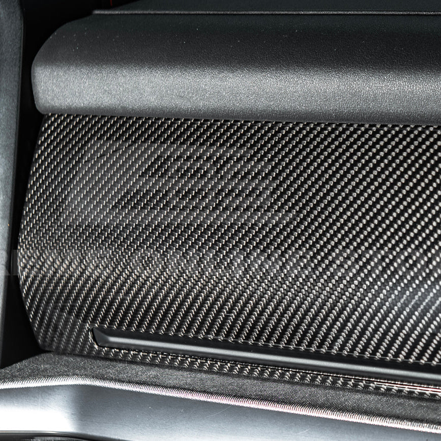 2021-Up Ford F-150 dry carbon fiber Passenger Side Storage Panel Cover - Image 7