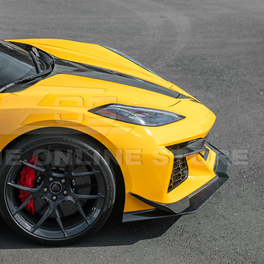 Corvette C8 Z06 / E-Ray DRY CARBON FIBER Front Splitter & Canards [Z07 Extended Package] - Image 10