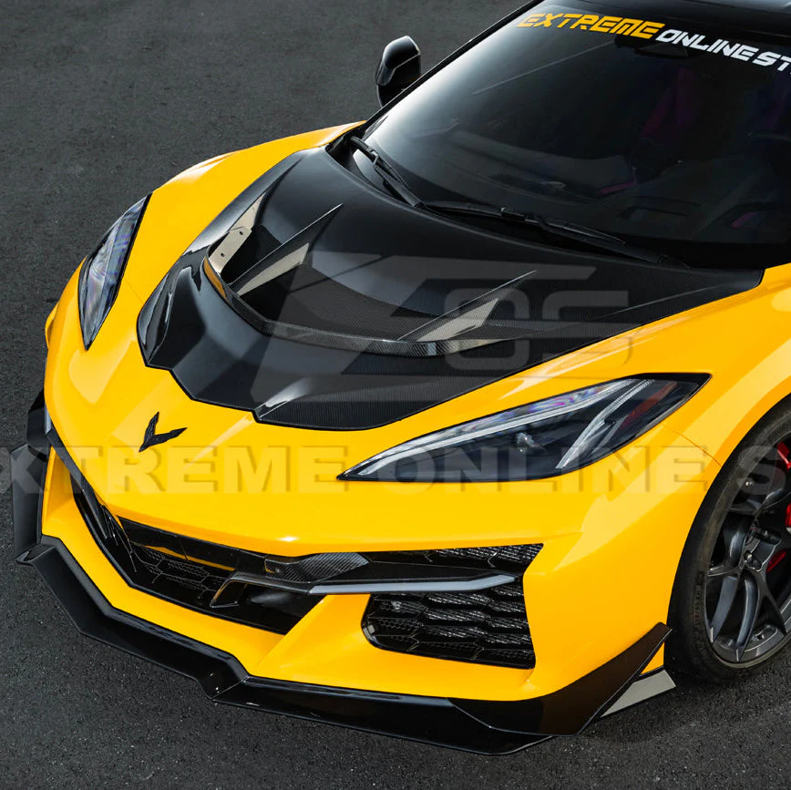 Corvette C8 Z06 / E-Ray DRY CARBON FIBER Front Splitter & Canards [Z07 Extended Package] - Image 31