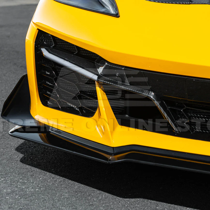 Corvette C8 Z06 / E-Ray DRY CARBON FIBER Front Splitter & Canards [Z07 Extended Package] - Image 38