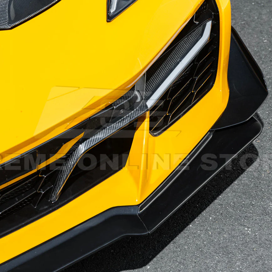 Corvette C8 Z06 / E-Ray DRY CARBON FIBER Front Splitter & Canards [Z07 Extended Package] - Image 40