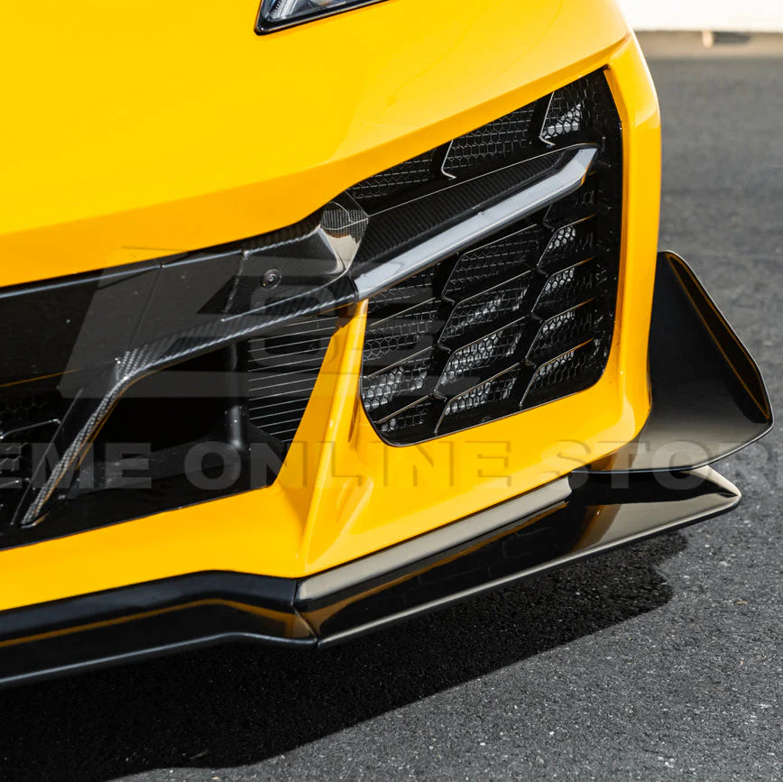 Corvette C8 Z06 / E-Ray DRY CARBON FIBER Front Splitter & Canards [Z07 Extended Package] - Image 45