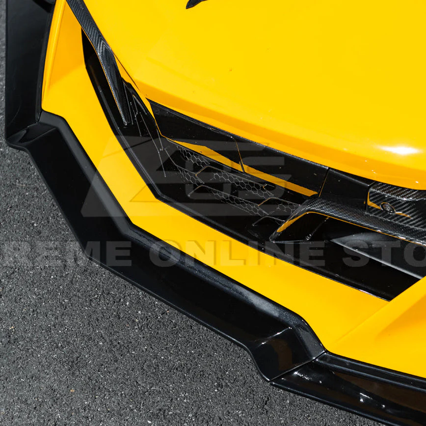 Corvette C8 Z06 / E-Ray DRY CARBON FIBER Front Splitter & Canards [Z07 Extended Package] - Image 46