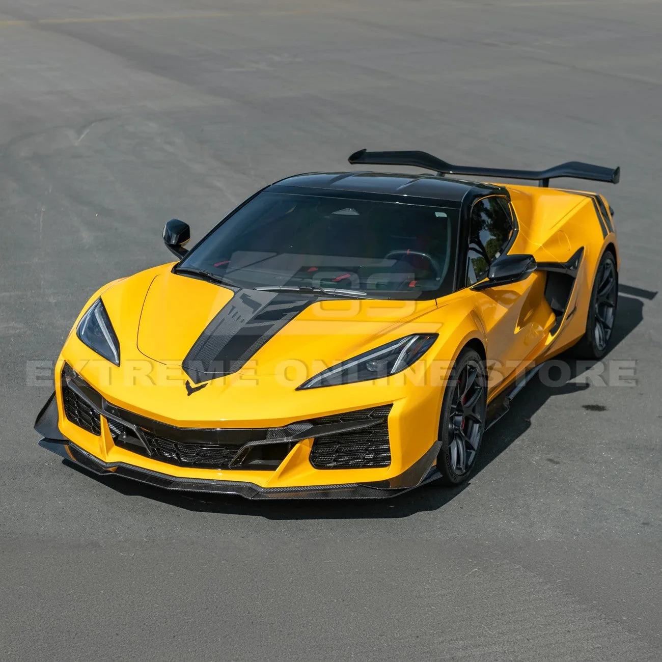 Corvette C8 Z06 / E-Ray DRY CARBON FIBER Front Splitter & Canards [Z07 Extended Package] - Image 9