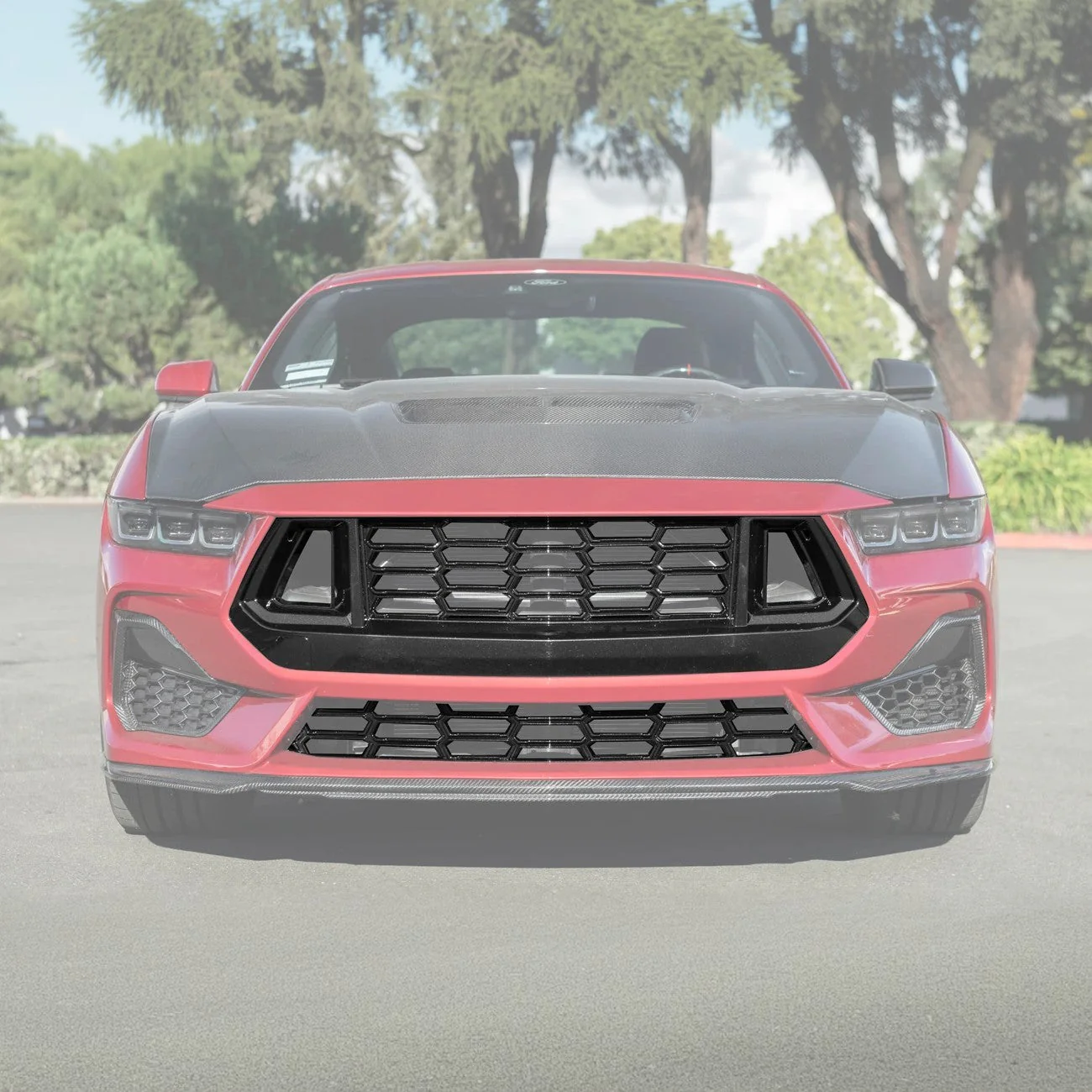 2024+ Ford Mustang Dark Horse Style Front Grille Insert - Image 2