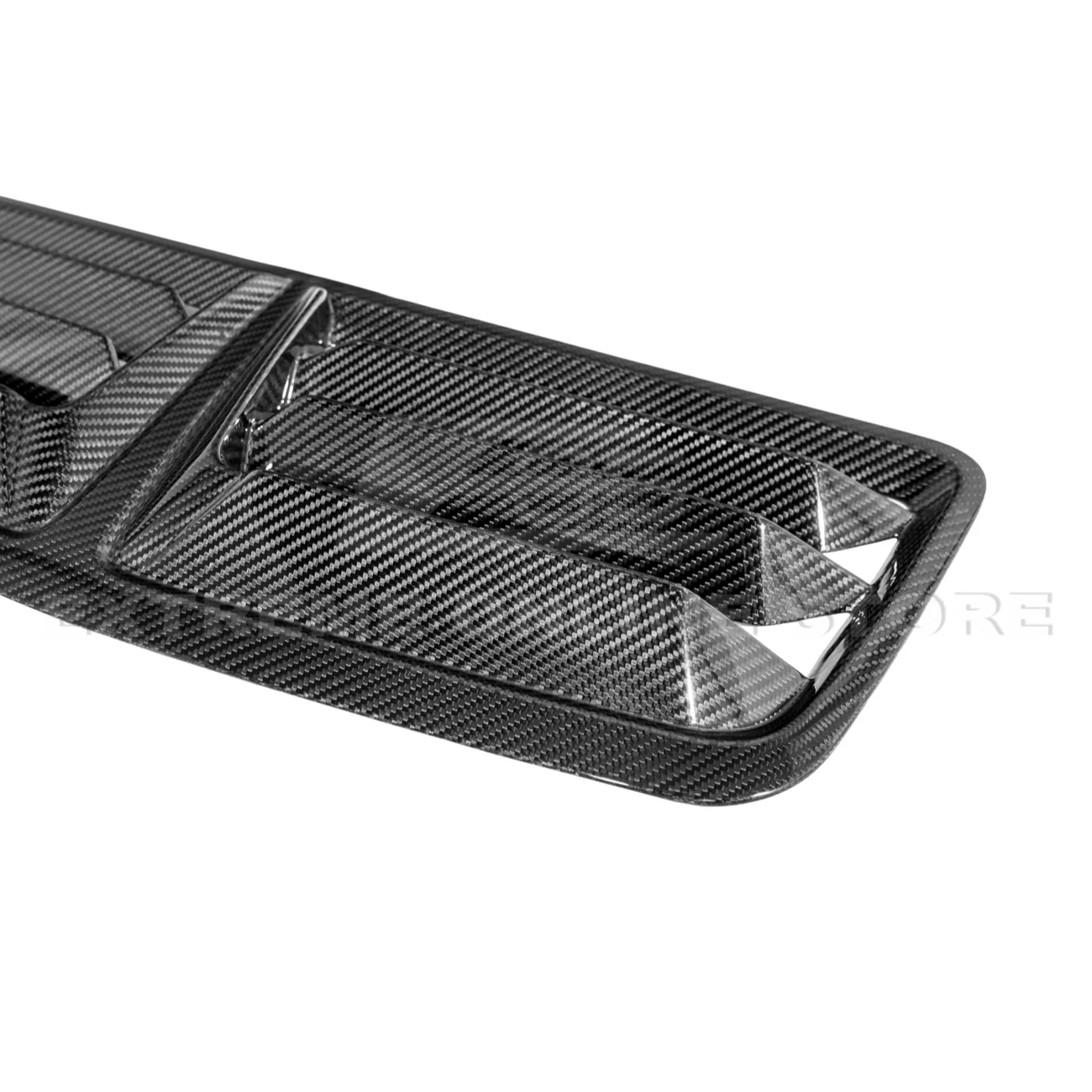 2024-Up Ford Mustang DRY CARBON FIBER Front Upper Hood Vent Insert Cover - Image 21