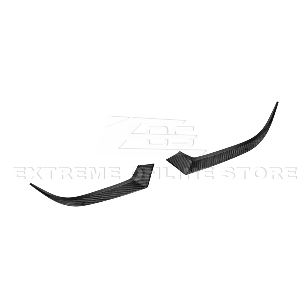 2024-Up Ford Mustang DRY CARBON FIBER Headlight Eyebrow Trim Cover Pair - Image 15