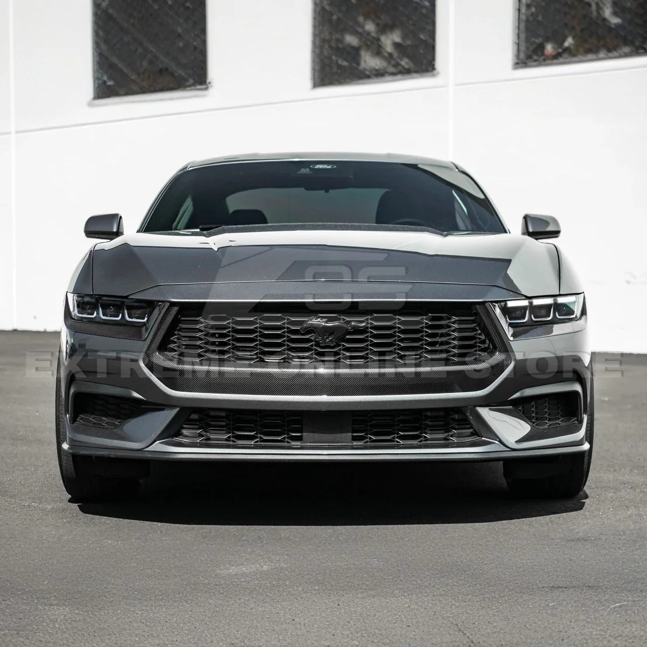 2024-Up Ford Mustang DRY CARBON FIBER Headlight Eyebrow Trim Cover Pair - Image 5