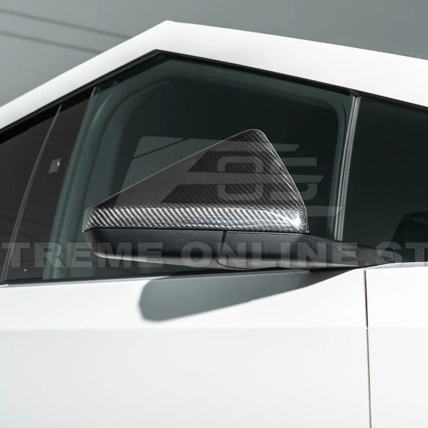 2024-Up Tesla Cybertruck Side Mirror Covers Pair - Image 7