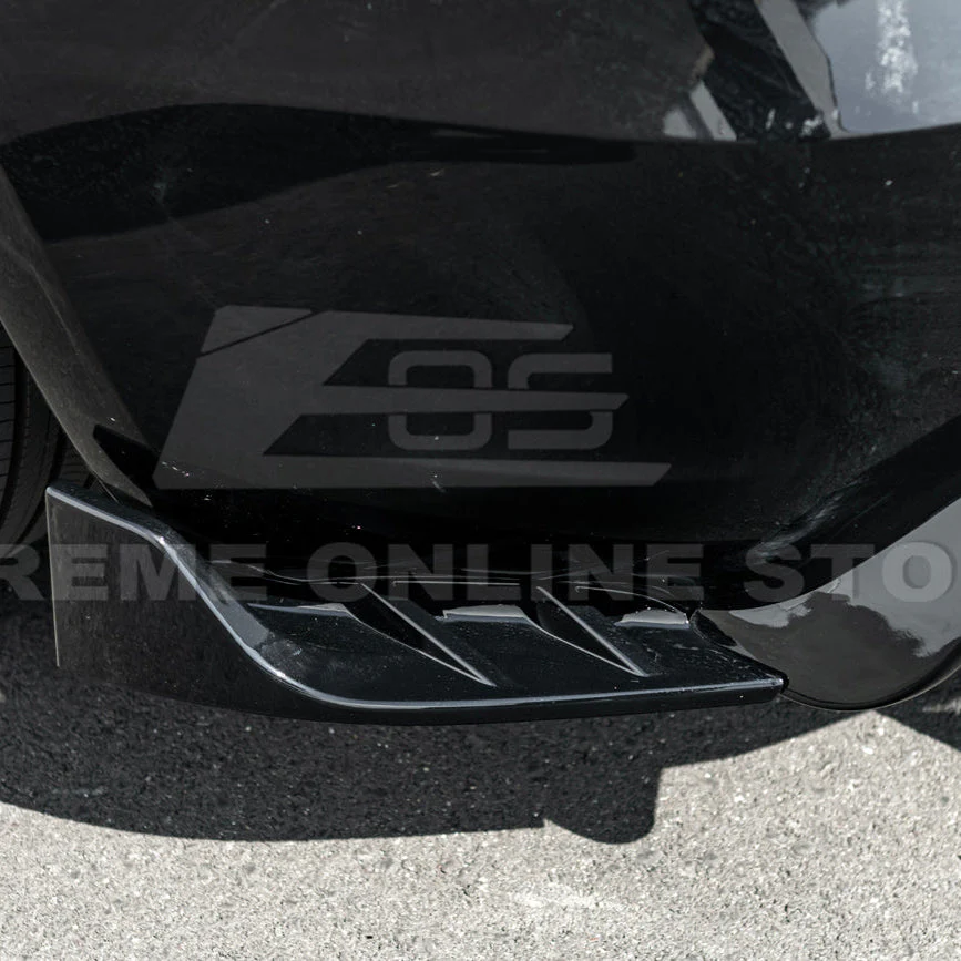 2024-Up Tesla Model 3 Performance Style Rear Bumper Diffuser Lip - Image 11