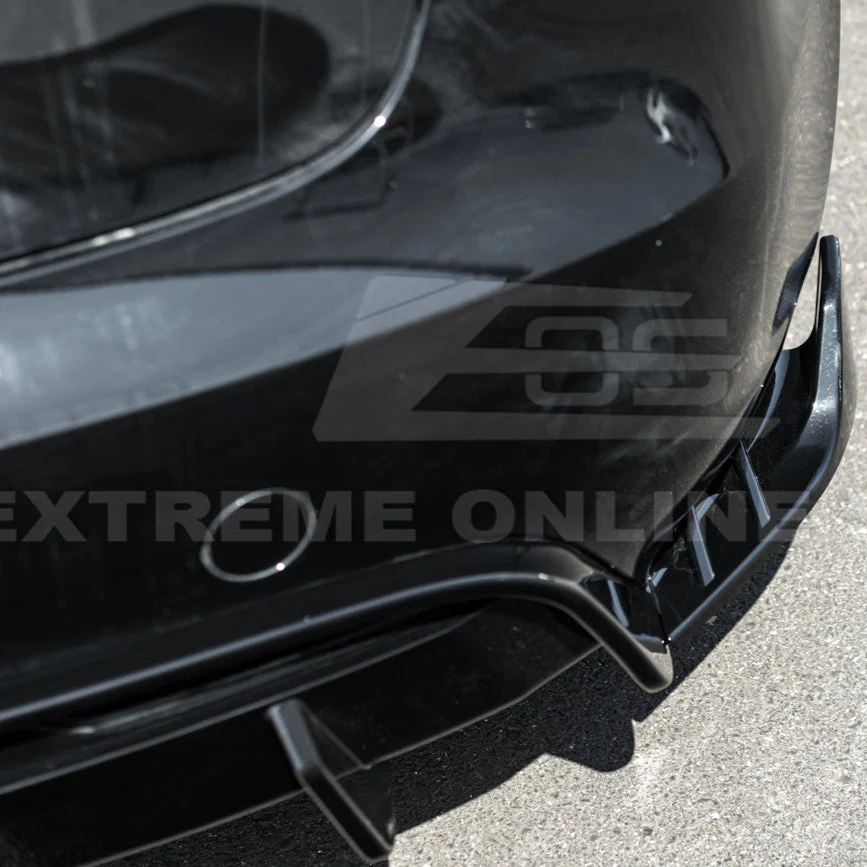 2024-Up Tesla Model 3 Performance Style Rear Bumper Diffuser Lip - Image 13