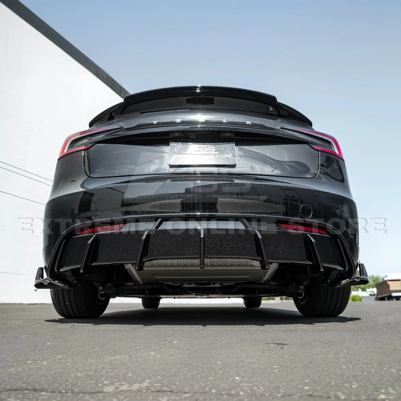 2024-Up Tesla Model 3 Performance Style Rear Bumper Diffuser Lip - Image 8