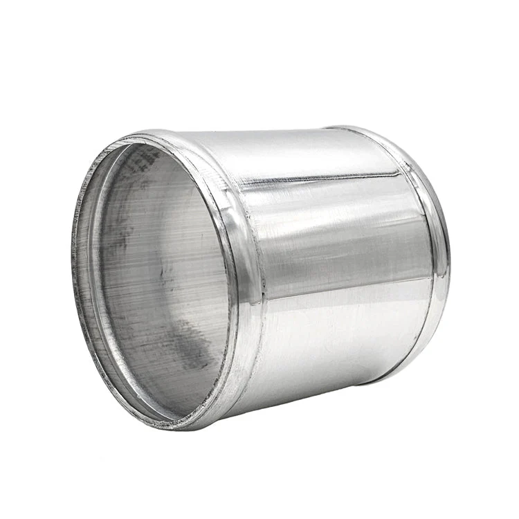3.500" OD Aluminum Joiner with Bead Rolled Ends - Polished OD - 6061 Aluminum