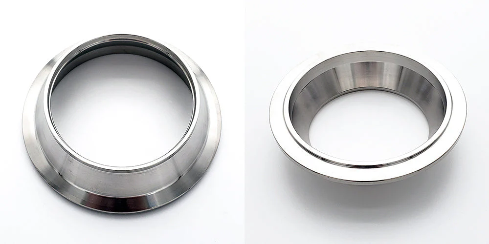 3.500" Reducing V-Band Flange "Male" 304 Stainless - Fits Quick Release Clamp - Image 3