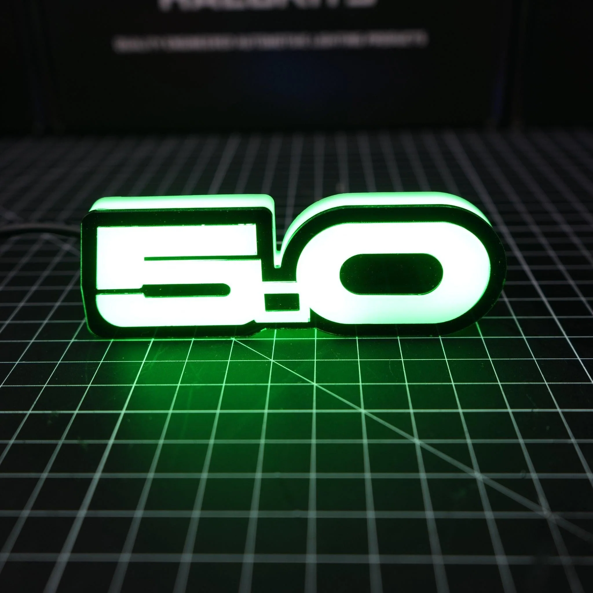 5.0 LED Emblem Badge: Ford Mustang (Multicolor Flow) - Image 4