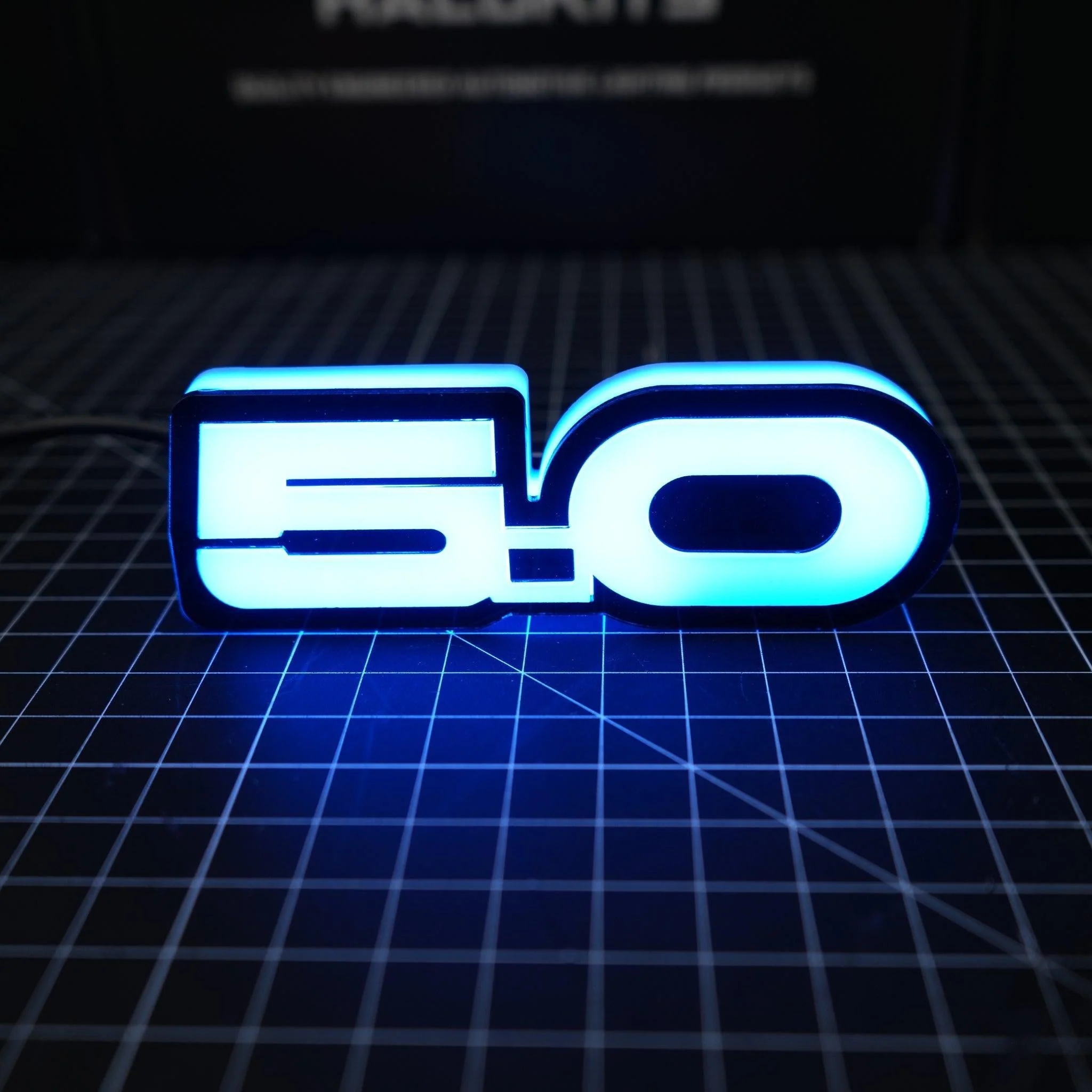 5.0 LED Emblem Badge: Ford Mustang (Multicolor Flow) - Image 5